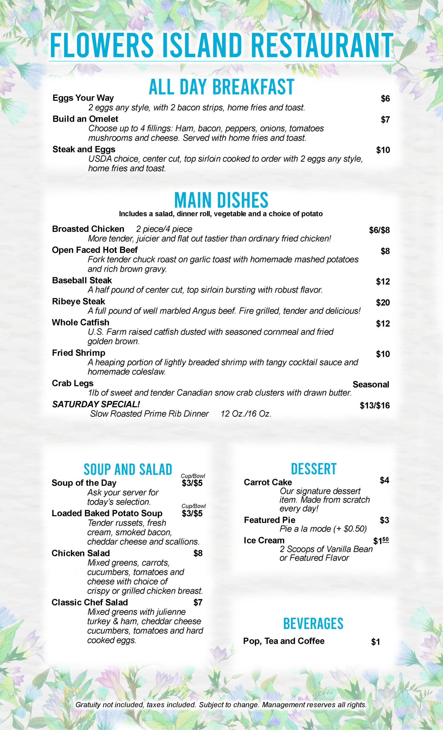 Flowers Island Restaurant WinnaVegas